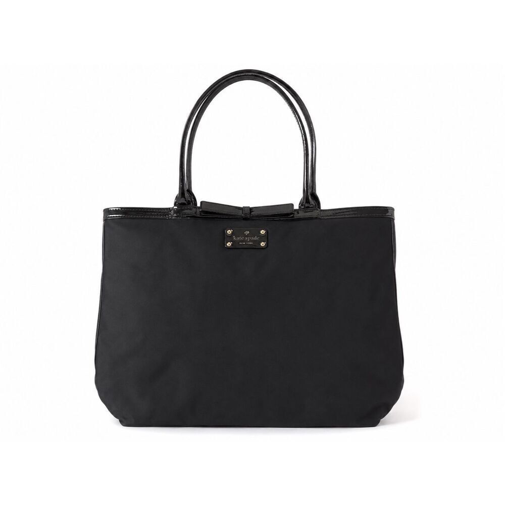 Kate Spade New York Vintage Black Bow Nylon Tote Bag, $268 - Picture 2 of 11
